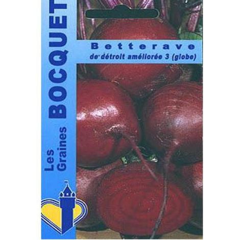 Betterave rouge 'De Détroit améliorée' le sachet de 80 graines environ (1.5g)