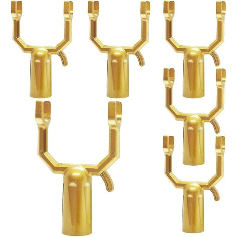 Kit de 6 supports métalliques pour branches d'arbres, béquilles et tuteurs pour redresser les branches des vignes, vergers et jardins - Or (1/5)