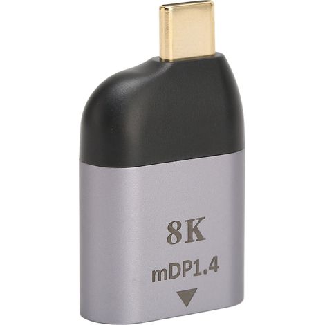 Adaptateur USB-C vers Mini DisplayPort, petit, Plug and Play, 8K 60 Hz, adaptateur USB Type-C mâle vers Mini DP femelle (1/5)