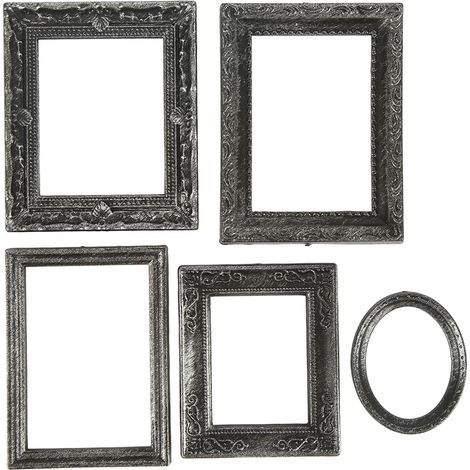 Cadre photo miniature 1/12 pour décoration de maison de poupée, lot de cadres miniatures meubles de poupée (1/5)