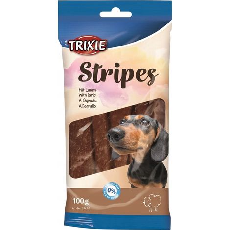 Trixie Rayures Lanières pour chien 100 g - Lanières d'agneau 100 g (1/3)