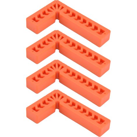 4 Pièces Équerres en Plastique L, Angle Droit 100mm pour Tiroirs, Solides et Polyvalentes, Faciles à Installer