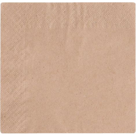 Serviettes de Table en Papier Cocktail Compostables 24 cm 2 Plis - Lot de 4000 - Vegware (1/2)