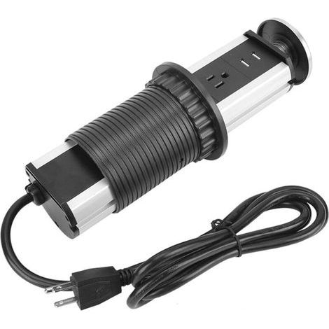 Prise de courant électrique Accueil Cuisine Plan de travail Bureau Pull PopUp Socket avec port USB électrique (1/4)