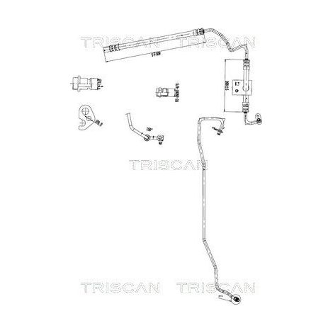 Tuyau hydraulique, direction TRISCAN 8516 16034 FORD 1377191 1386378 1431543