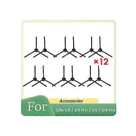12-teiliges Seitenbürsten-Ersatzteilset für V9 / V9 Pro / G9 / G9 Pro Saugroboter