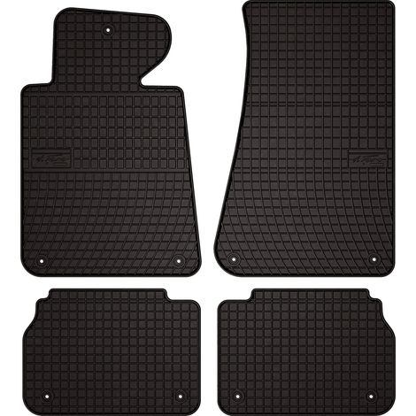 Alfombrillas de goma para coche: BMW Serie 5 E34 sedán, familiar, Touring (1988-1994) - negras, ajustadas