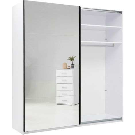 Mömax Schwebetürenschrank Family Weiß Hochglanz (1/5)