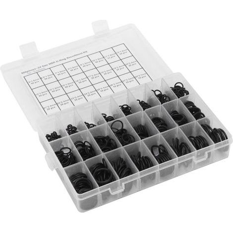Assortiment de joints toriques 800 pièces joint d'étanchéité en caoutchouc nitrile pour machines-outils Automobiles machines agricoles (1/5)