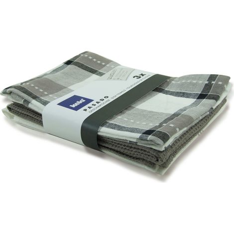 Strofinacci Kela Pasado, 65x45 cm, grigio, 3 pz. (1/5)