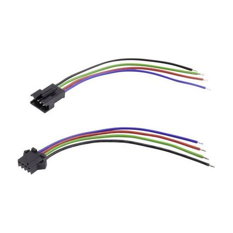 TRU COMPONENTS TC-6649232 Connecteur femelle avec fils Nbr total de pôles: 2 Pas: 2.50 mm 1 set X852761 (1/2)