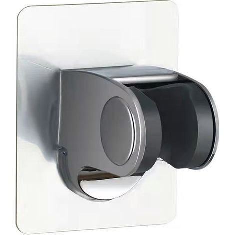 Selbstklebender Duschkopfhalter, verstellbarer Winkel, wasserdicht, hohe Belastbarkeit, 1 Stück pro Packung, silberfarben. (1/5)