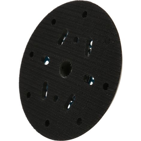 Plateau de ponçage orbital aléatoire 17 trous revêtement velcro acier alliage caoutchouc pour meule polissage électrique remplacement 1 pièce (1/5)