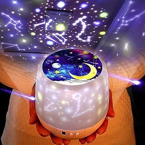 Veilleuse pour enfants, lampe de projection d'étoiles multifonctionnelle, idéale pour décorer un anniversaire (1/5)