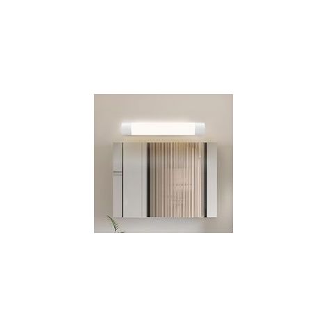 60CM 20W Applique Salle de Bain lumiere avec ,6000K Applique Led Salle de Bain Double rangée de perles de lampe