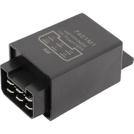 Relais clignotant 12 V 21 W à 6 broches pour tracteur, indicateur 335200160 54229002 pour voitures et camions anciens (1/5)