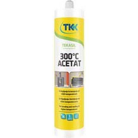 3PZ SILICONE ALTE TEMPERATURE TEKASIL ACETAT 300C  - ml.300 rosso