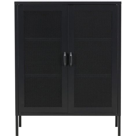 Misha buffet 2 portes vitrées noir. (1/5)