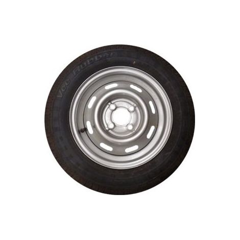 Maxter – Roue de remorque 13 pouces 145/80x13 – EntraXe 100 mm – Déport +30 mm – Charge 425 kg – Vitesse max 140 km/h