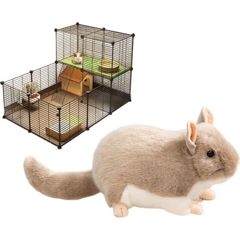 en Peluche pour Chinchilla Apaisantes douces peluches réconfortantes de Accessoires pour Cage d'Animaux Pour hérissons, phalangers, mâcher, , se cacher, nicher (1/5)