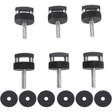 DEESSE SHOP-POUCE VIS D ANNEAU EN ALLIAGE D'ALUMINIUM ANODISÉ RETRAIT RAPIDE POUR JK JL JT VÉHICULES (BLACK). (1/5)