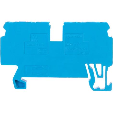 Conector de riel de 4 hilos 2,5 mm2 azul 870-834/