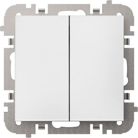 Interruttore a due vie Santra da incasso senza cornice, bianco 4118-10