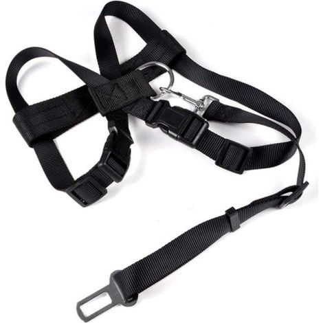 Harnais de Sécurité pour Animaux "Voiture" 70cm Noir (1/2)