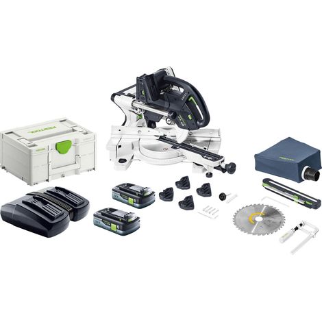 Seghetto a batteria Festool KAPEX KSC 60 EB-Basic 18 V / 36 V 216 mm brushless + 2x batteria 4,0 Ah + caricabatterie + Systainer (1/5)