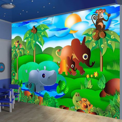 Papier Peint "Animal Family" 70 x 100 cm (1/2)