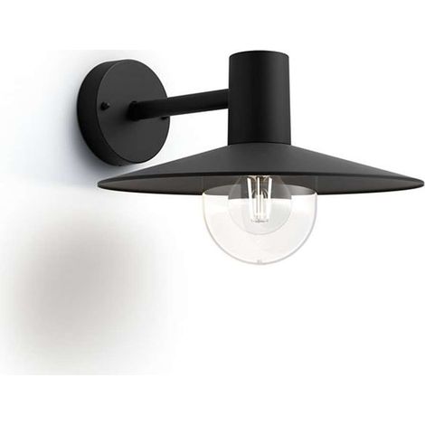 Philips myGarden - Außenwandleuchte 30x22 cm, E27, schwarz 915005553401