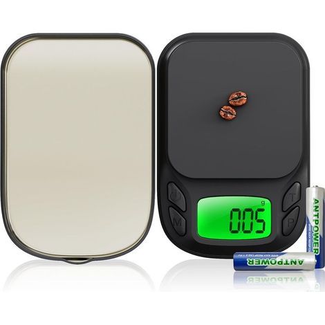 1000 g / 0,01 g de précision, balance de précision pour pièces et or, balance numérique mini multifonction avec calibration et fonction tare, 7 unités, balance en grammes, balance pour or (1/5)