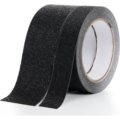 Autocollant antidérapant pour douche et bain 5 m, bande de sécurité transparente pour escaliers, bateau et garage (1/4)