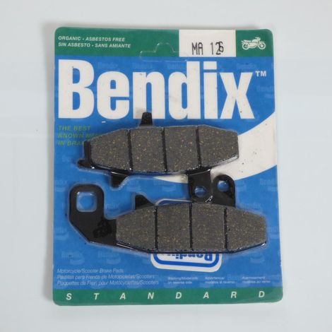 Plaquette de frein Bendix pour moto Suzuki 600 Djebel 1989 MA126 (1/2)