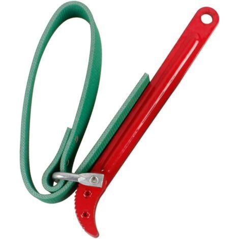 Clé à Sangle pour Filtre à Huile Clé à Filtre à Huile Réglable Clé à Sangle en Caoutchouc Fabriqué en Acier au Carbone pour Ouvre-Bocal Tracteur Filtre à Huile Pomme de Douche Robinet (1/5)