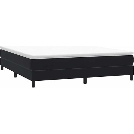 Boxspringbett ohne Matratze Schwarz 180x210 cm Samt