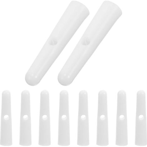 CCYKXALot de 10 Perles de Queue de Parapluie Blanches Embouts de Remplacement pour Parasol, Idéal pour Entretien et Réparation DIY (1/5)