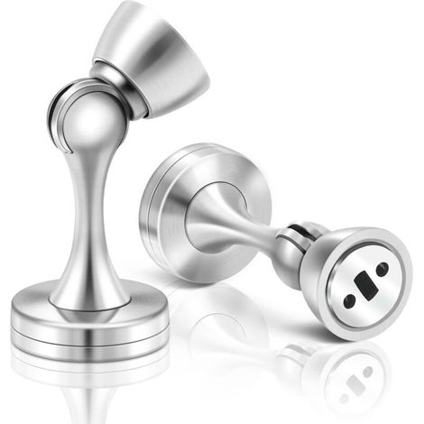 Stainless Steel Magnetic Door Stop for Skirting Boards, Outdoor, Patio, Garden, Fire Door