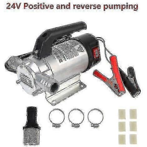 Pompe de transfert de carburant électrique automatique 50 l/min 12 V 24 V 220 V pour le pompage d'huile, de kérosène et d'eau, petite pompe pour voiture (1/5)