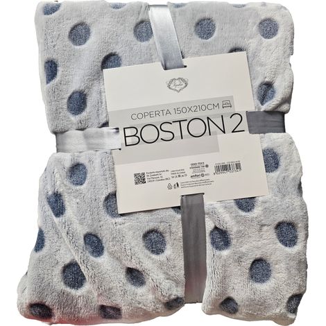 Ehebettdecke Boston - 150 x 210 CM - Waschbar bei 30° - 100% Polyester (1/2)