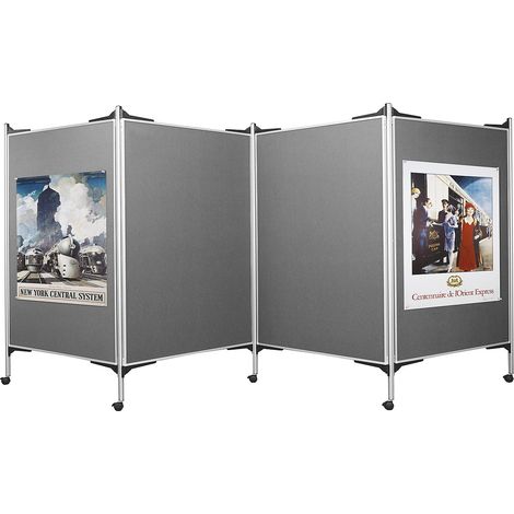magnetoplan, Kit tableau de présentation mobile, 4 tableaux (1/2)