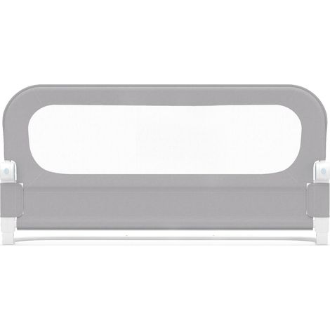 Folding Baby Bed Rail, 120cm Adjustable Bed Rail with Removable Oxford Cloth Cover & Sturdy U-Shaped Base, Grey (1/5)