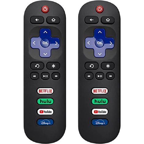 Télécommande RC280 pour téléviseurs Roku, compatible avec les téléviseurs intelligents TCL Roku/Hisense Roku/Onn Roku/Sharp Roku/Element Roku/Westinghouse Roku/Philips Roku/Insignia Roku/Jvc Roku/RCA