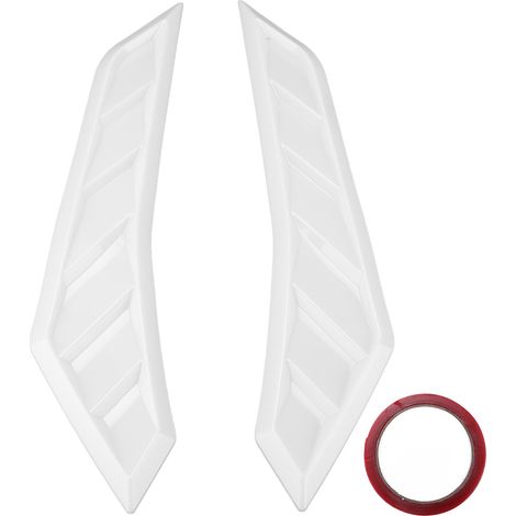Panneau adhésif décoratif pour capot moteur universel blanc - Accessoire extérieur auto (1/5)