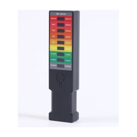 Détecteur de rayonnement électromagnétique EMF Compteur Geiger Compteur Dosimètre 9 LED Indicateur lumineux (1/5)