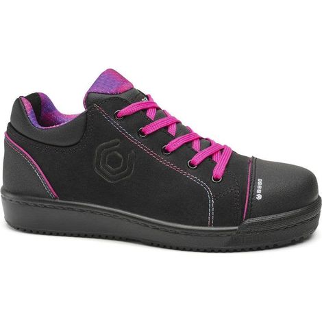 Chaussures de sécurité basses Margot femme noir/rose - S3 SRC - Base Protection