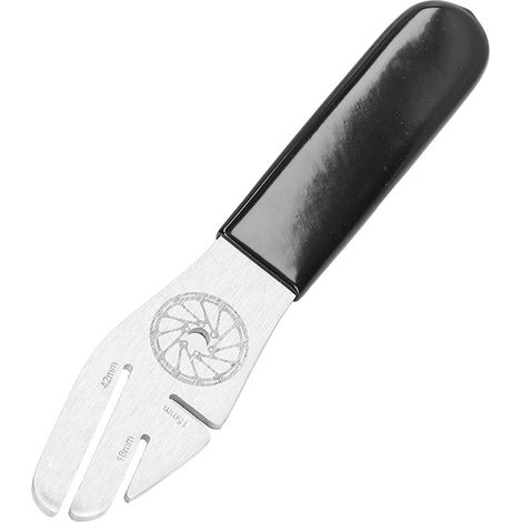 Outil d'alignement de disque de frein de vélo, clé de frein de vélo en acier inoxydable à 3 fentes pour l'alignement du vélo (1/5)