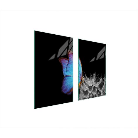 GLASSCHUTZPLATTE FÜR HERD 75x52 BUTTERFLY (1/5)