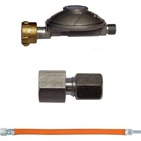 TGO Anschlußgarnitur für Gasgeräte 50mbar Druckminderer Gasgrill Gas G 1/2" IG (1/5)