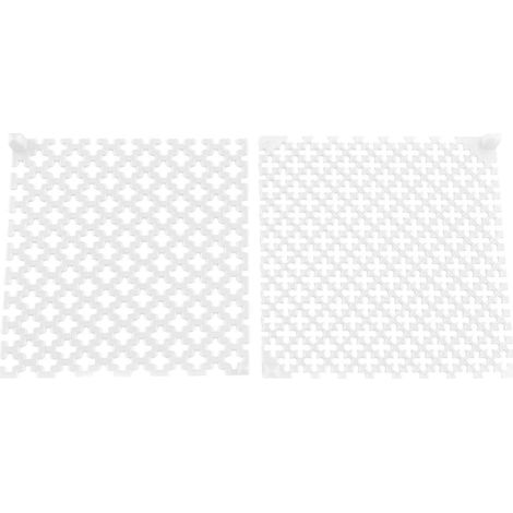 Outil d'alignement pour peinture diamant lot de 2 compatible points ronds et carrés couleurs violet et blanc (1/5)